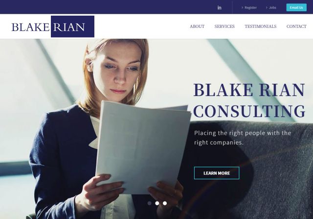 Blake Rian Consulting website